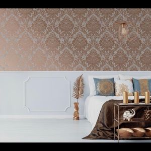 Graham & Brown Milan Damask Rose Gold 2 full rolls
